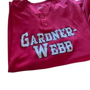 Starter size XXL baseball style Gardner-Webb Red shirt Sleeve Shirt great style